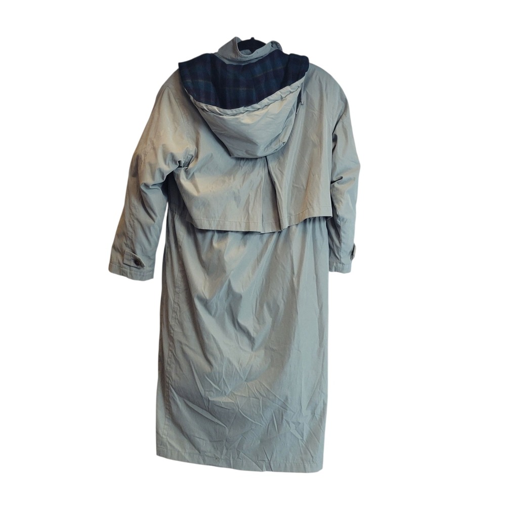Eddie Bauer Trench‎ Coat Womens Medium Petite Parka Coat Long Puffer Down Lined - Picture 5 of 16